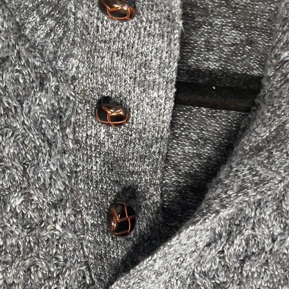 Buffalo David Bitton Blue Speckled Collared Knit Men's Sweater Long-Sleeved Med - Picture 14 of 16